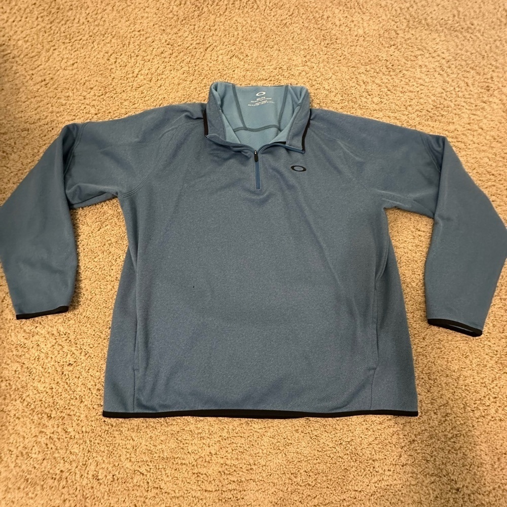 Oakley Men's Slate Blue Quarter-Zip Jacket